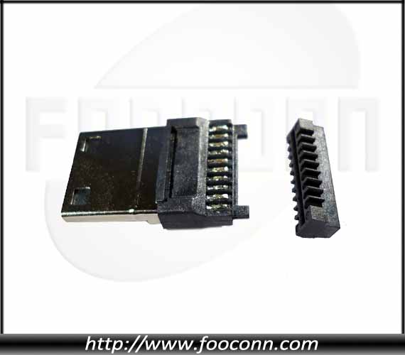 MINI HDMI 19P �Զ���ʽ��ͷ�����߼У�